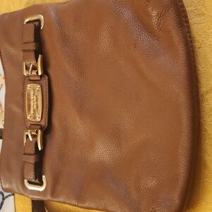 Michael Kors Brown Leather Crossbody Bag